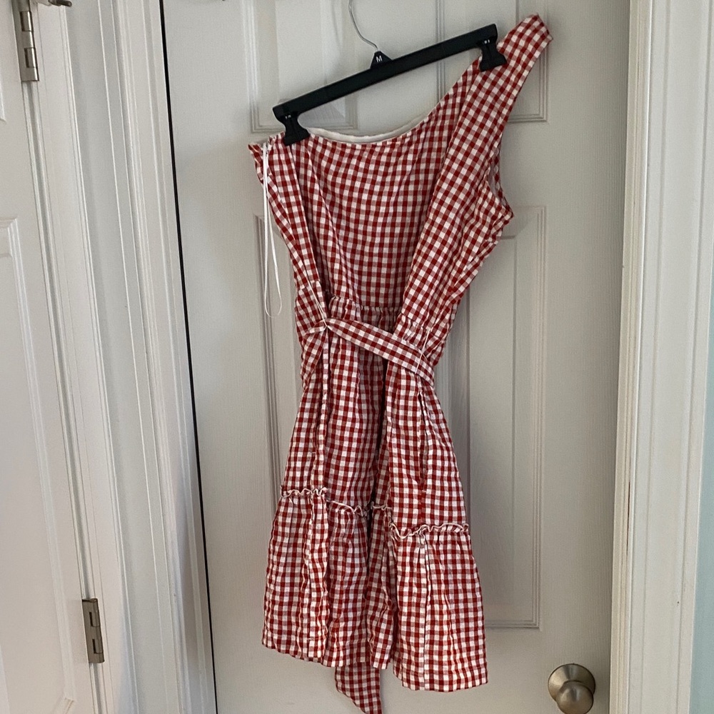 Crown and Ivy Red and White Gingham Dress NWT